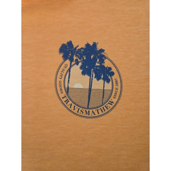 Travis Mathew Mens XL Peach Polo (Tour 19) - Picture 8 of 9